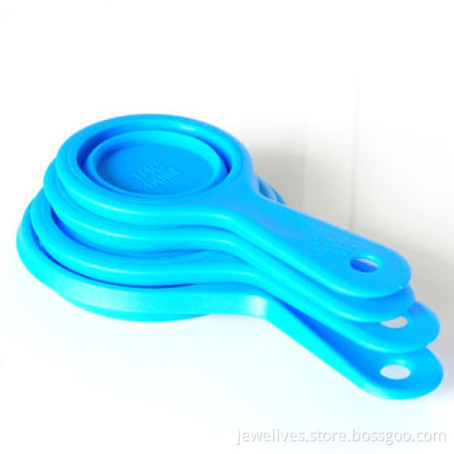 Silicone collapsible measuring cups, 4pcs, 100% food grade